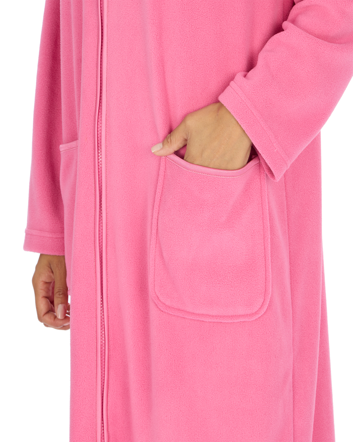 Slumber Hut Womens Zip Fleece Dressing Gown
