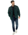 Storm Ridge Mens Quilt Lined Check Jacket