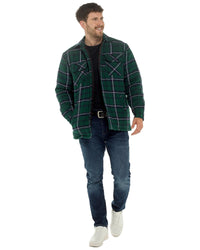 Storm Ridge Mens Quilt Lined Check Jacket