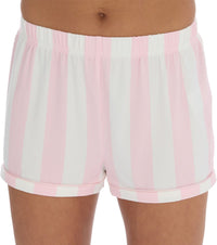 Slumber Party Womens Striped Button Down Short Pyjamas