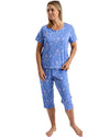 Marlon Womens Autumn Leaf Jersey 3/4 Pyjamas