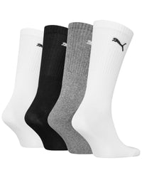 Puma Unisex 4 Pack Regular Crew Socks