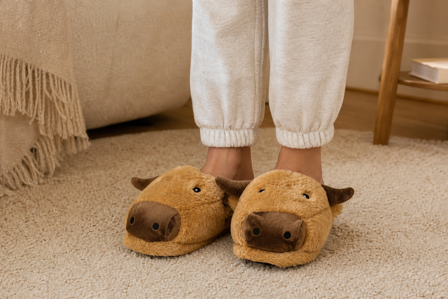 Highland Coo Adults Slippers