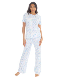 Cottonique Womens Jersey Cotton Floral Pyjamas