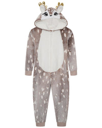 Girls Sparkle Reindeer Onesie