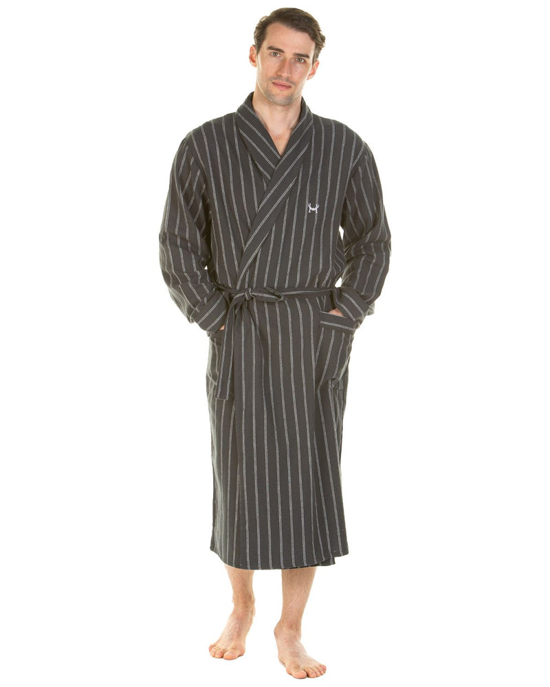 Haigman Mens Brushed Cotton Dressing Gown