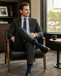 6 Pairs Mens Big Foot Dress Socks