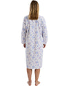 Marlon Womens Floral Bouqeut Wincey 45" Long Sleeve Nightdress