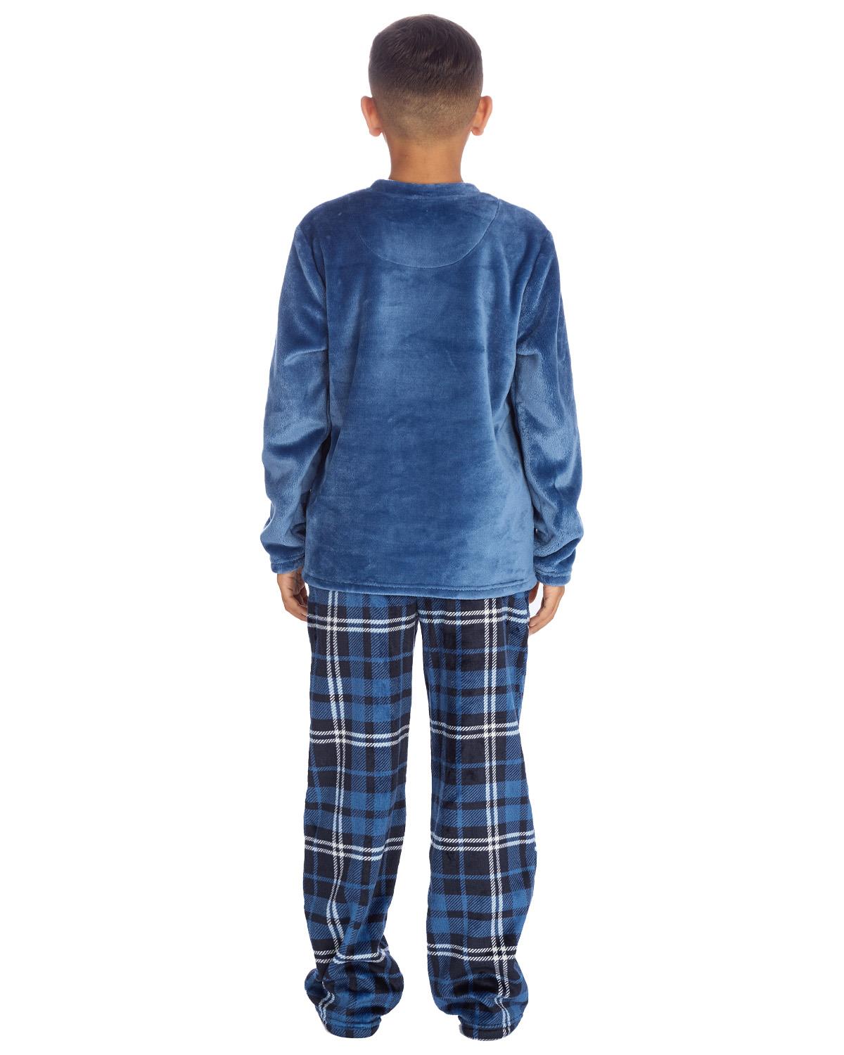Cargo Bay Boys Polished Fleece Check Pyjamas