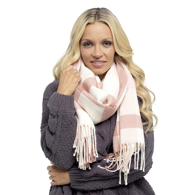Womens Check Plaid Winter Tartan Scarf