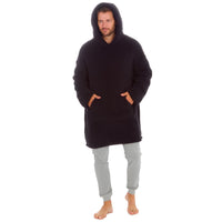 Huggable Mens Borg Fleece Oversized Hoodie
