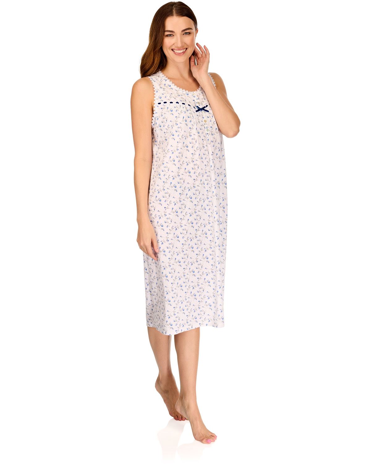 La Marquise Womens 'Velvet Rose' Sleeveless Nightie