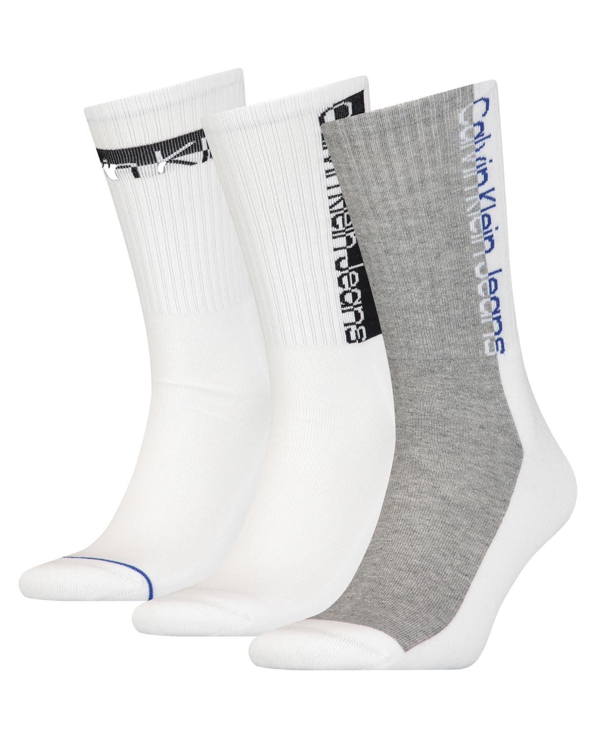 Calvin Klein Mens 3 Pack Athleisure Crew Socks