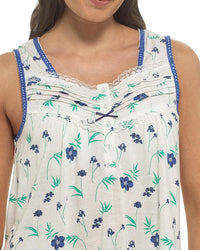 Slumber Hut Womens Sleeveless Floral Nightie