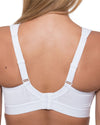 Gemm Womens Sports Bra (with Extender) - White