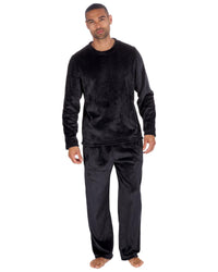 Cargo Bay Mens Polished Fleece Plain Pyjama Set