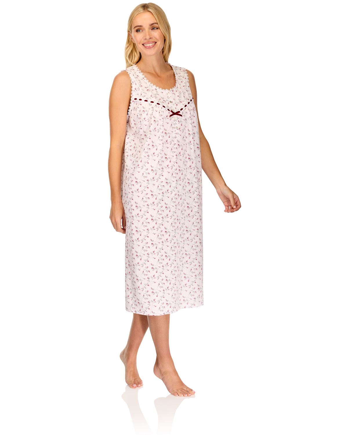La Marquise Womens 'Velvet Rose' Sleeveless Nightie