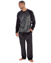 Cargo Bay Mens Polished Fleece Plain Pyjama Set