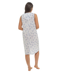 Slumber Hut Womens Woven Sleeveless Floral Nightie