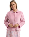 Marlon Womens Swirl Fleece Button Bedjacket