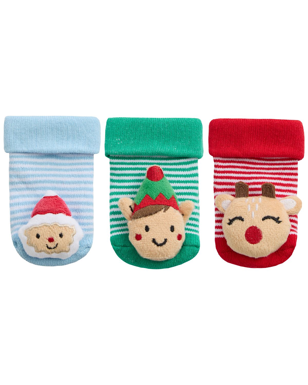 Festive Socks 3 Pack Novelty Baby Christmas Socks