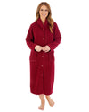 Slenderella Womens Soft Waffle 46" Button Through Housecoat