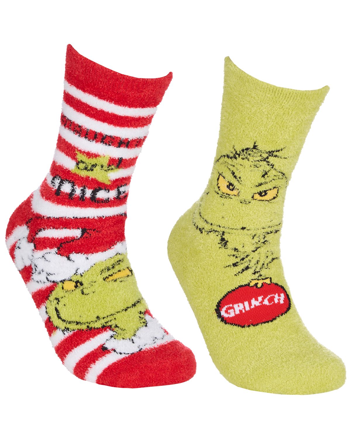 2 Pairs Family Grinch Cosy Socks
