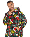 Grinch Matching Family Oversized Fleece Hoodie