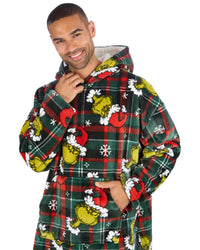 Grinch Matching Family Oversized Fleece Hoodie