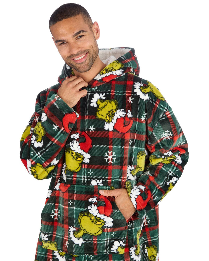 Grinch Matching Family Oversized Fleece Hoodie