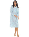 Womens Long Sleeve Woven Poplin Nightie