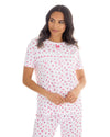 Cottonique Womens Jersey Cotton Floral Pyjamas