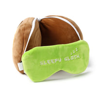 Relaxeazzz Sloth Plush Travel Pillow & Eye Mask