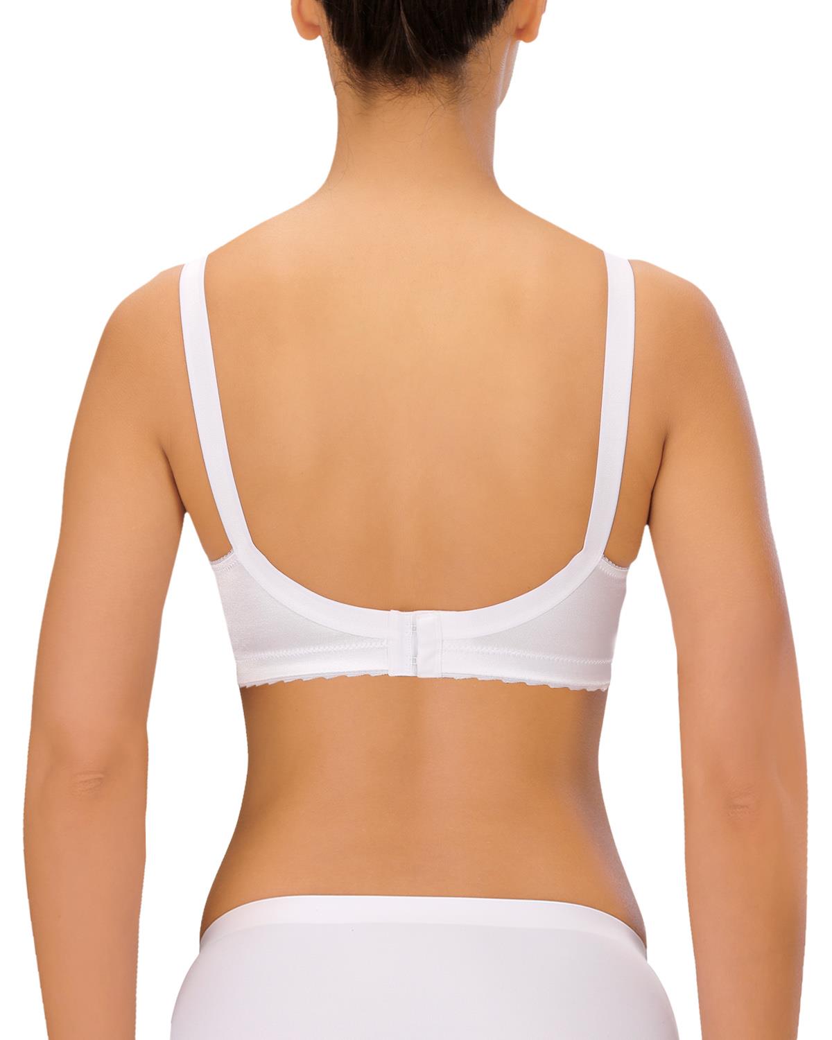 Naturana Womens Minimiser Soft Cup Bra - White