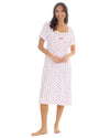Cottonique Womens Jersey Cotton Short Sleeve Nightie