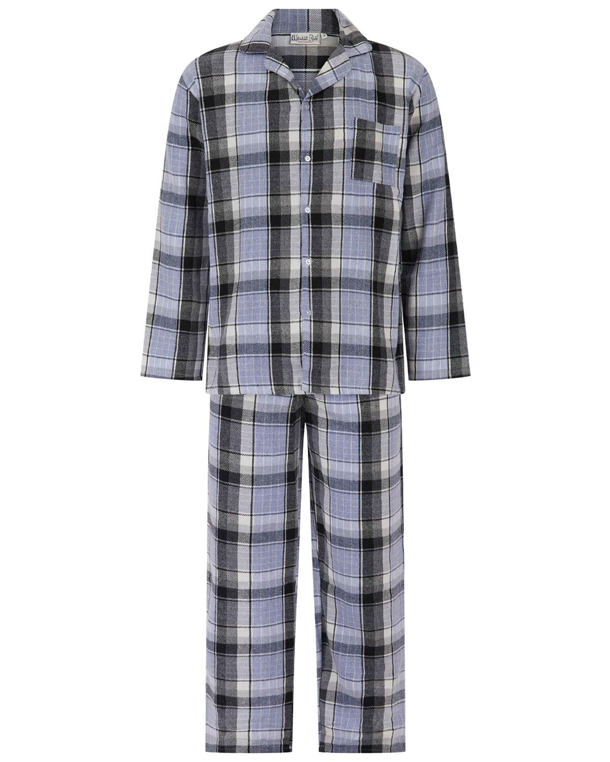 Walker Reid Mens Check Button Down Pyjamas
