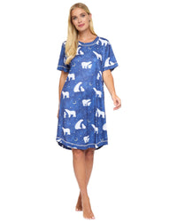 La Marquise Womens 'Cosy Wonders' Short Sleeve Nightie