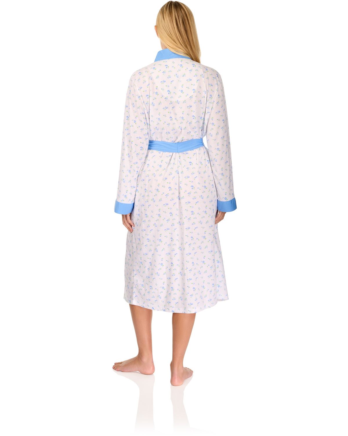 La Marquise Womens 'Vintage Blossoms' Long Sleeve Wrap Robe