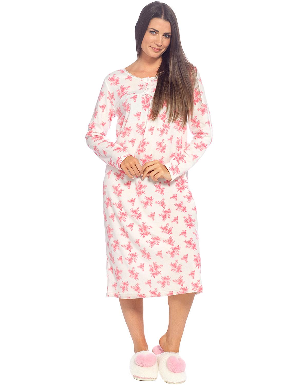 Wolfe and Harte Womens Polar Fleece Nightdress