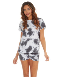 Slumber Party Womens Tie Dye Short Pyjamas