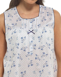 Slumber Hut Womens Woven Sleeveless Floral Nightie