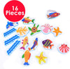 Kids Bath Toys - Stickers and Fishing Rod Set