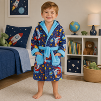 Boys Space Dragon Dressing Gown