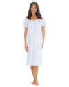Cottonique Womens Jersey Cotton Short Sleeve Nightie