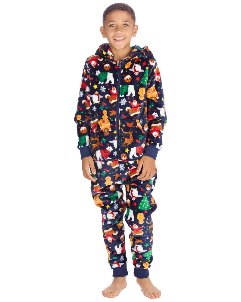 Huggable Matching Family Fleece Christmas Onesies