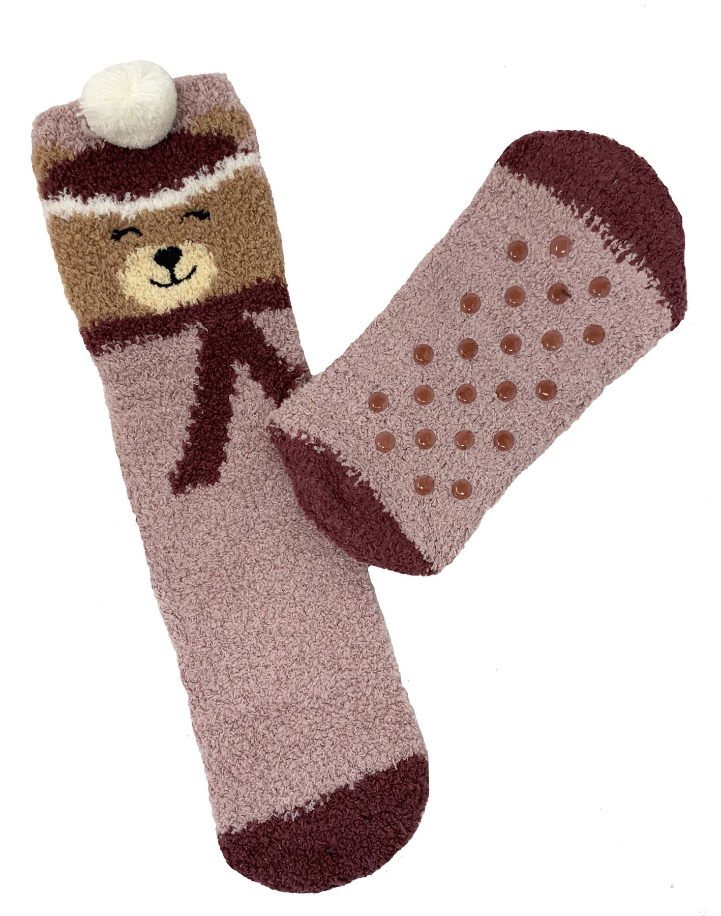 Ladies Bramble Fluffy Socks Gift Box