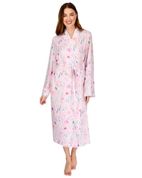 La Marquise Womens 'Watercolours' Long Sleeve Wrap Robe