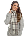 Womens Check Plaid Winter Tartan Scarf