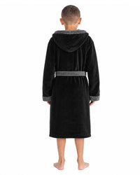 Slumber Hut Boys Contrast Hooded Dressing Gown