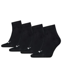 Puma Unisex 4 Pack Quarter Socks
